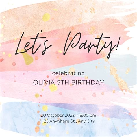 freepik invitation card|Customize Online Free Party Invitation Templates .